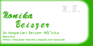 monika beiszer business card